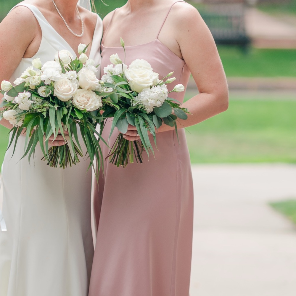 BHLDN Elegant Dusty Rose Dress